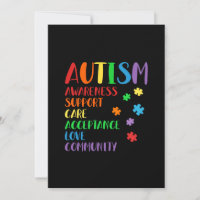 Aceitação de suporte Ally Autism Consciência
