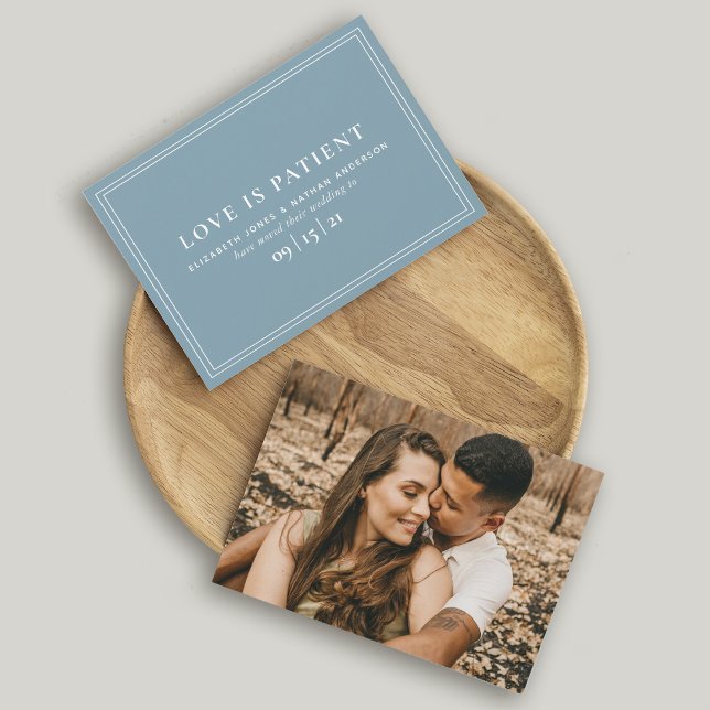 Reserve A Data Adiamento de Casamento de Data Moderno Mínimo (Criador carregado)