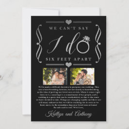 Reserve A Data Adiamento de Casamento de Seis Pés Diferente da Da