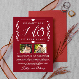 Reserve A Data Adiamento de Casamento de Seis Pés Diferente da Da