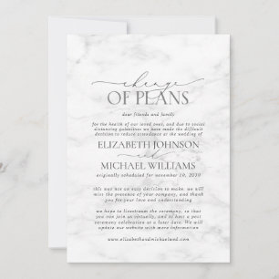 Reserve A Data Adiamento de Data de Casamento de Marble Salvar a