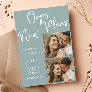 Reserve A Data Adiamento de Foto de Casamento de Data de Alteraçã