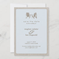 Adirondack Chairs Casando Salve a Data