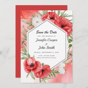 Reserve A Data Adorável Casamento Floral de Papagaios Vermelhos A