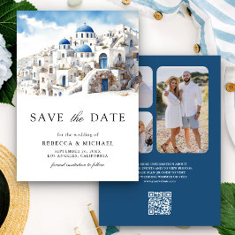 Reserve A Data Água-forte Santorini Grécia Foto Casamento