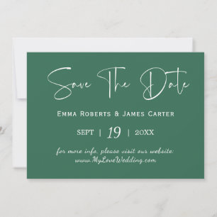 Reserve A Data Água Verde Coordenada Watercolor Save the Date