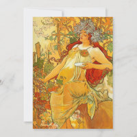 Alphonse Mucha Art Nouveau Autumn