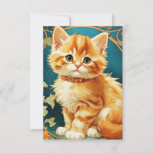 Reserve A Data Alphonse Mucha Art Nouveau Cat