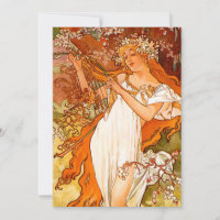 Alphonse Mucha Art Nouveau Primavera