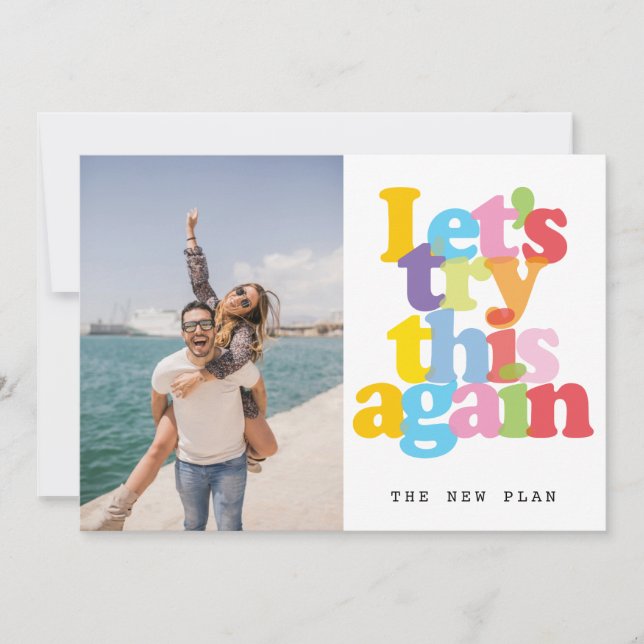 Reserve A Data Alteração de Data Adiada Foto de Evento Cancelado (Frente)