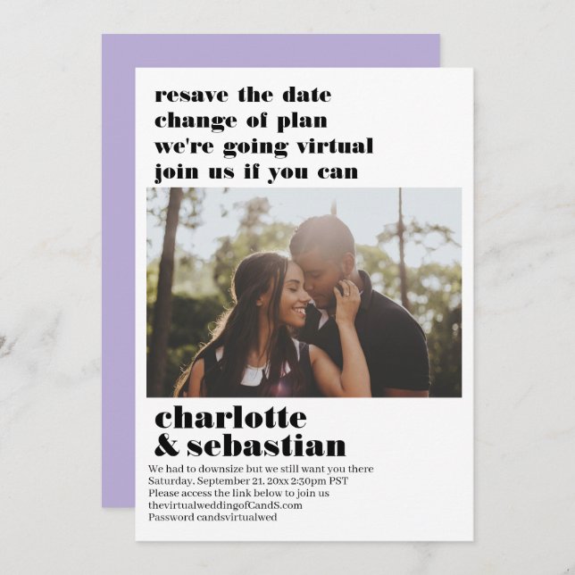 Reserve A Data Alteração do Plano Casamento Virtual Salvar a Foto (Frente/Verso)