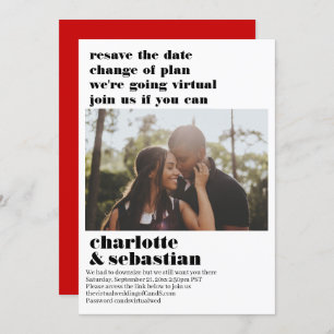 Reserve A Data Alteração do Plano Casamento Virtual Salvar a Foto
