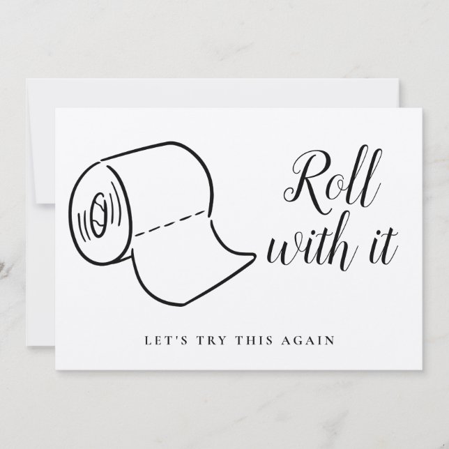 Reserve A Data Alterar A Data Adiada Rústica Cancelada (Frente)