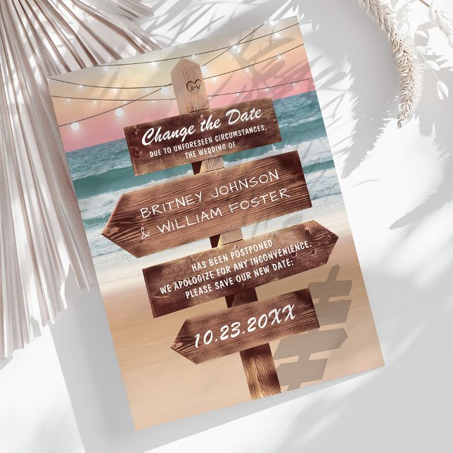 Reserve A Data Alterar O Casamento De Destino Da Praia Da Data (Criador carregado)