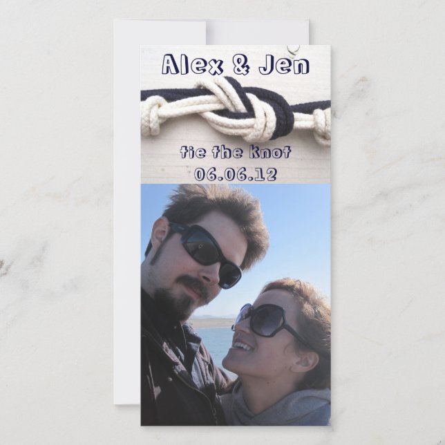 Reserve A Data Amarre o nó Salvar a data (Frente)