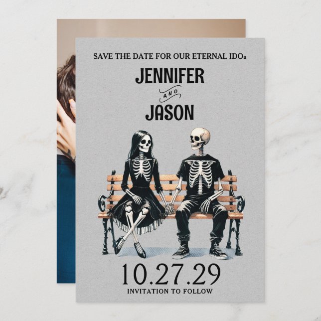 Reserve A Data Amor eterno salve a data (Frente/Verso)