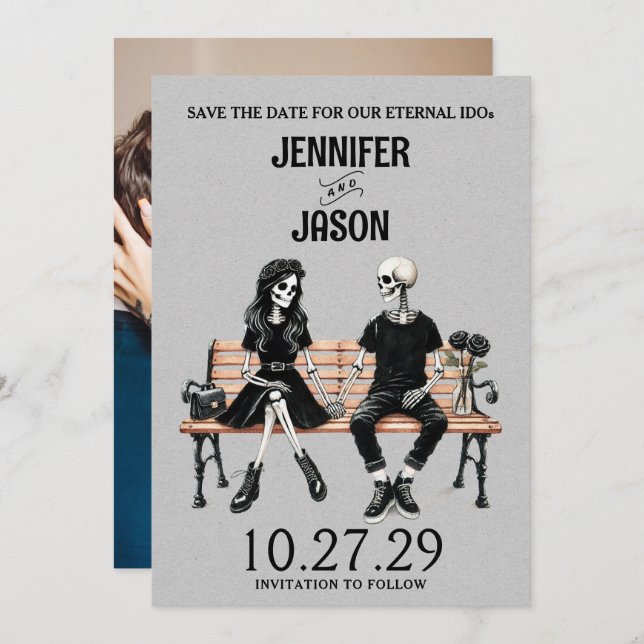 Reserve A Data Amor eterno salve a data (Frente/Verso)