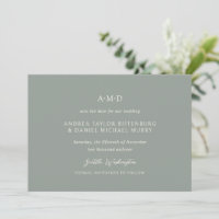 Andrea Sage Green Elegant Wedding