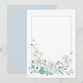 Reserve A Data Anêmona Floral Personalizada em Branco