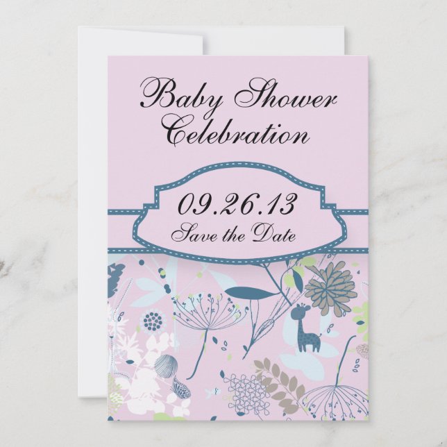 Reserve A Data Animais e Flores (Frente)