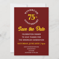 Aniversário da Geração WINDRUSH 75