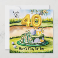 Aniversário de 40 anos de Golfe com Bolo no Curso