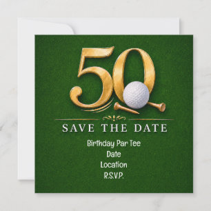 Reserve A Data Aniversário de 50 anos de golfe com golfe em grama