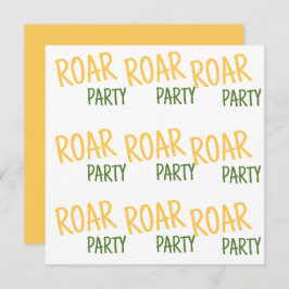 Reserve A Data Aniversário de Animais da Festa Roar
