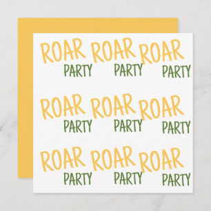 Reserve A Data Aniversário de Animais da Festa Roar