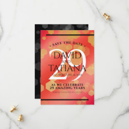 Reserve A Data Aniversário de Casamento da Elegante 29 Garnet