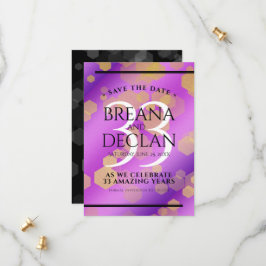 Reserve A Data Aniversário de Casamento de Ametist Elegante 33