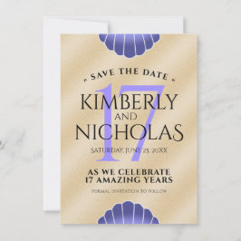 Reserve A Data Aniversário de Casamento do Elegant 17th Shells