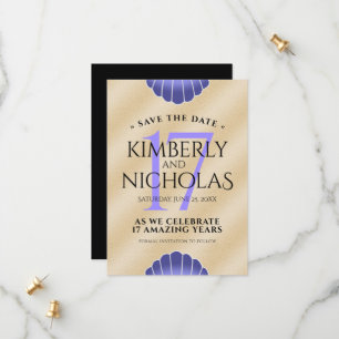 Reserve A Data Aniversário de Casamento do Elegant 17th Shells