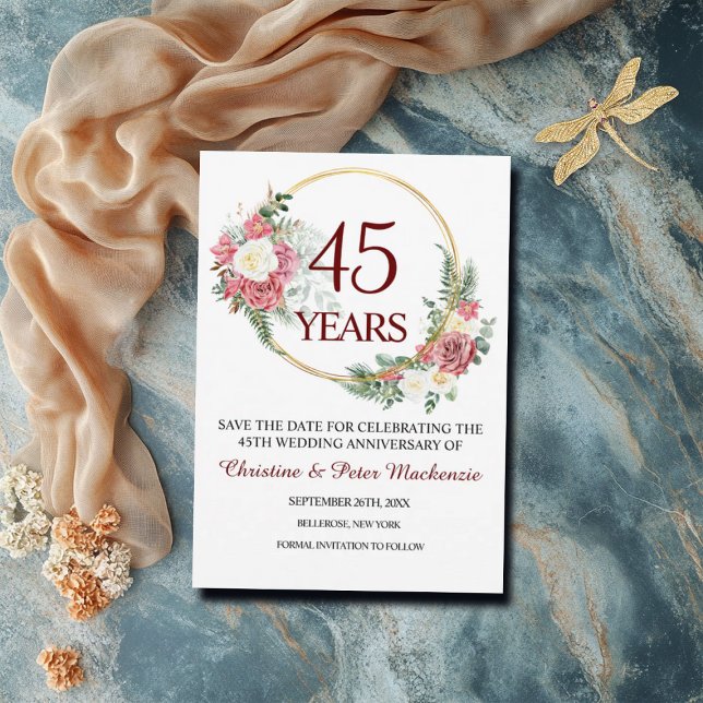 Reserve A Data Aniversário do Casamento do Sapphire 45 (Criador carregado)