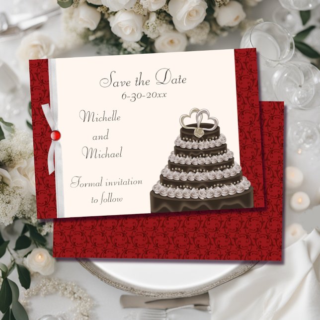 Reserve A Data Anterior Florentine Vermelho Salva a Data (Criador carregado)