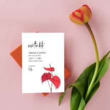 Anthurium ・ Desenho Floral ・ Casamento Moderno