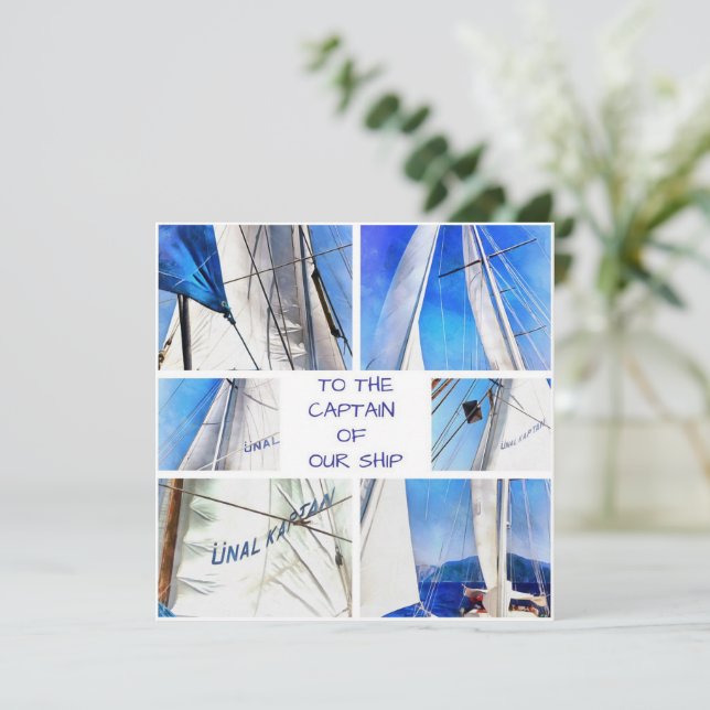 Reserve A Data Ao Capitão Do Nosso Navio Brancas Artísticas (Em pé/Frente)