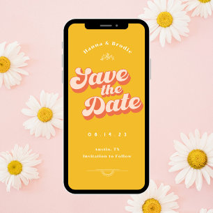 Reserve A Data Apenas o Casamento Não Fotográfico Peachy Salve a