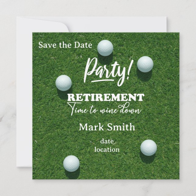 Reserve A Data Aposentadoria de golfe para golfista  (Frente)
