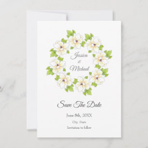 Reserve A Data Aquarela, Caneta e corante Magnólia