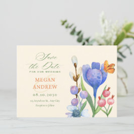 Reserve A Data Aquarela de flores