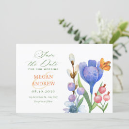 Reserve A Data Aquarela floral