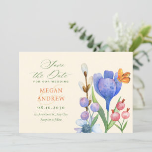 Reserve A Data Aquarela floral
