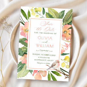 Reserve A Data Aquarela floral
