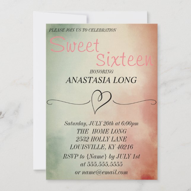 Reserve A Data Aquarela Moderna E Elegante Salva A Data (Frente)