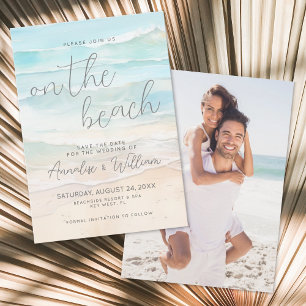 Reserve A Data Aquarela no Casamento na Praia