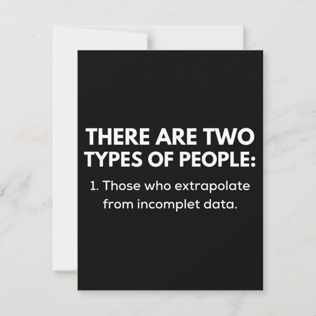 Reserve A Data Aqueles que extrapolam de dados incompletos (Frente)