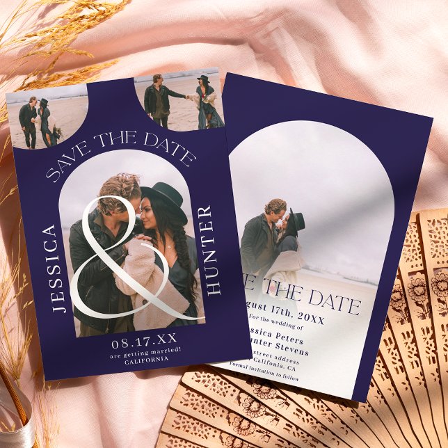 Reserve A Data Arca moderna do ventre 4 fotos azul do marinho do  (Criador carregado)