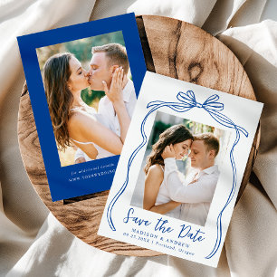 Reserve A Data Arco Azul Vintage 2 Fotos Casamento