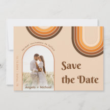 Arco Boho Arco-Íris Retro dos Anos 70 Foto Bege 70